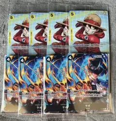 ワンピース　イベント配布パックA.B 各4パック　計8パック