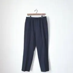 1914 コカ イージーパンツスラックス ネイビー L センタープレス きれいめ