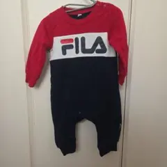 【冬物】FILA ロンパース 80 赤・紺 長袖