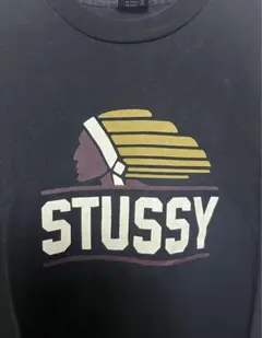 old stussy tシャツ 90s 紺タグ インディアン