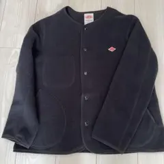 【美品】　DANTON ダントンフリースノーカラーカーディガン36