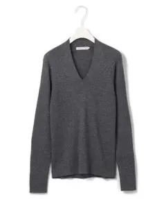 ◇新品・タグ付き◇iCB【洗える】エクストラファインメリノ Vネックプルオーバー