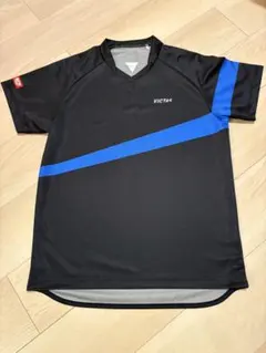 VICTAS 卓球ウェア Lサイズ ブラック/ブルー