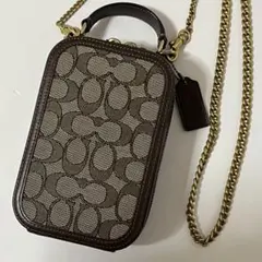 美品✨コーチ　エヴァ　2way ショルダーバッグ　チェーンバッグ　シグネチャー