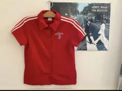 レトロ adidas アディダス 半袖シャツ ボーリングシャツ トラックJKT