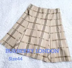 【美品】バーバリーロンドン スカート ベルト柄 大きいサイズ(サイズ44)