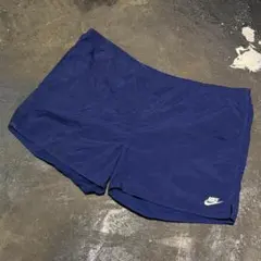 90s NIKE ナイロンサーフショーツ スイムパンツ 白タグ L ネイビー