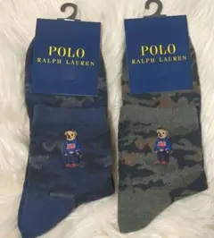 【新品未使用】Polo Ralph Lauren 迷彩柄ソックス 2足セット
