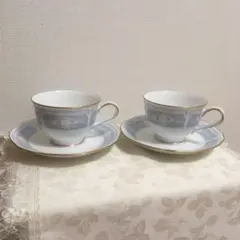 ノリタケ レースウッドゴールド カップ&ソーサー 2客