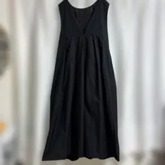 黒♡Vネックロングワンピース♡2way♡