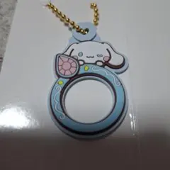 サンリオ　ぷちリング　ラバーキーホルダー　シナモロール