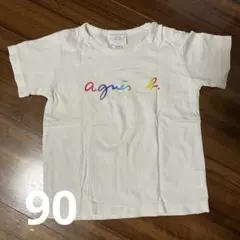 アニエスベー　白Tシャツ　90cm