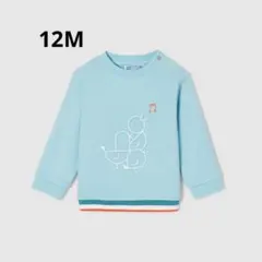 jacadi ⭐︎新品⭐︎ことりプリント入り裏起毛12M