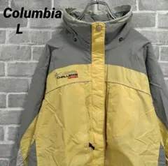 【コロンビア】マウンテンジャケット ライトイエロー×グレー US古着 チャレンジ