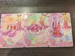 アイカツ アンコール ロケテ 星宮いちご ピンクステージ 3枚セット