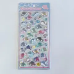 【ボンボンドロップシール：いるか、くじら】正規品／水族館限定