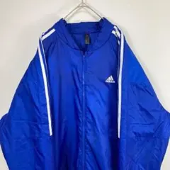 adidas アディダス 中綿 ナイロンジャケット 青 ブルー