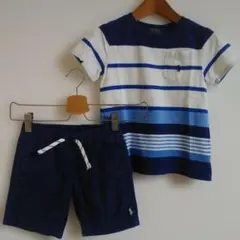 2点ポロ・ラルフ・ローレン Tシャツとパンツセット 100cm