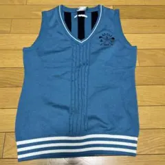 adidas ゴルフ レディース ベスト 青　サイズM