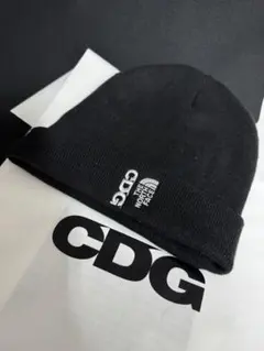 CDG THE NORTH FACE ニット帽 ビーニー ブラック
