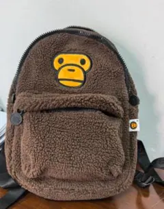 BAPE BABY MILO STORE ボア リュック ブラウン