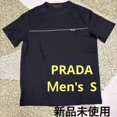 014 【プラダ/ラバー三角ロゴ】PRADA ブラック Lサイズ Tシャツ - メルカリ