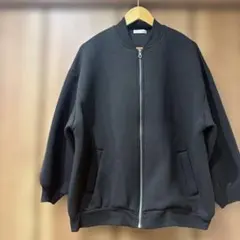 【美品】しまむらＨｅｌｍブラック ジップアップ ブルゾン ジャケット