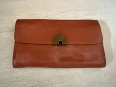 ブラウンレザー長財布　イルビゾンテ
