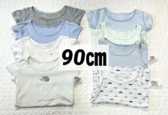 ユニクロ/コットンフライスインナーT/半袖肌着メッシュタンクトップ/90㎝セット