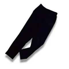 【ジーユー】Sサイズ　テーパードパンツ　黒　起毛タイプ　サイドポケット