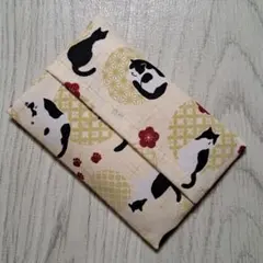 ポケットティッシュケース　☆787　猫柄