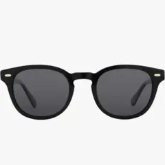 新品✨ サングラス 黒 偏光レンズ 丸型