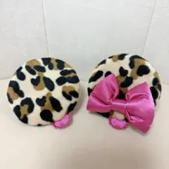 ディズニー ミニー ヘアピン ヒョウ柄