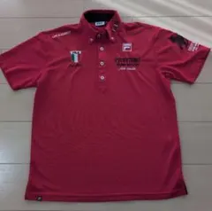 FILA レッドポロシャツ　ゴルフウェア　シャツ