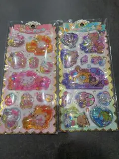 サンリオ　キラキラウォーターシール　2枚セット