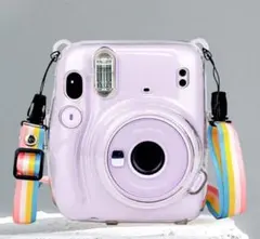 新品！チェキ 「instax mini 11」 のクリアケースとストラップ