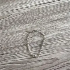 シルバー チェーンブレスレット 調整可能