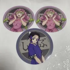 鬼滅の刃　極楽湯コラボ　甘露寺蜜璃　胡蝶しのぶ　コースター