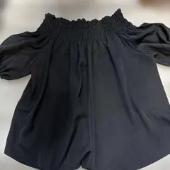 ONE WAY オフショルシャツ　半袖　黒　Ｍサイズのサムネイル