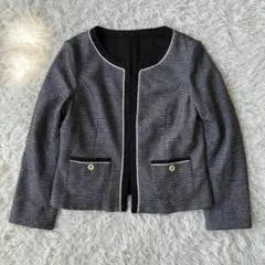 【美品】any SiS ノーカラージャケット ツイード 3（F271）