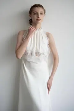 Acka satin lace layer dress - メルカリ