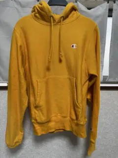 Champion リバースウィーブ パーカー イエロー M