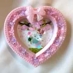 さくらうさぎのひみつのお庭　 シーグラスアート　お団子編