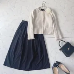 グリーンレーベルリラクシング GU ツイード セットアップ フォーマルスーツ S