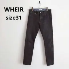 ウェア▶メンズスキニーデニムパンツ 黒 ストレッチ ポケットあり サイズ31のサムネイル