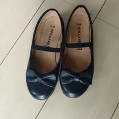 dev.rock 黒 リボン付きバレエシューズ 20.0cm