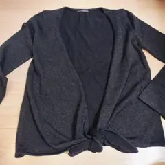 WILLSELECTION ラメ入り カーディガン ブラック　ウィルセレクション