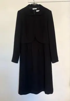 PERSON'S フォーマル ブラックスワンピース&ボレロ　喪服礼服　11号