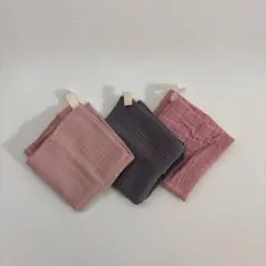 【新品未使用品】ループ付きガーゼ　ループタオル　ガーゼハンカチ　保育園　幼稚園