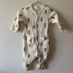 ジェラートピケ⭐︎ くま柄ロンパース 70-80cm